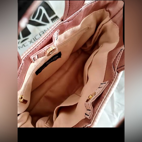 Small Light blue silk soft handbag - Picture 2 of 2